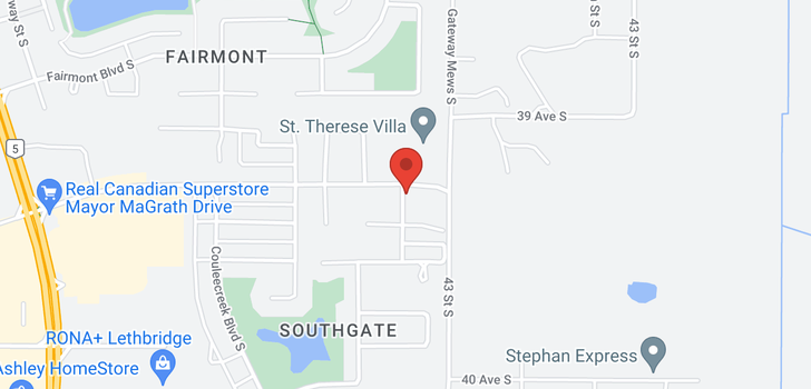 map of 248 Southgate Boulevard S